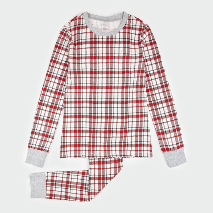PETIT LEM ENS. PYJAMA 2 MCX - CARREAUX ROUGE