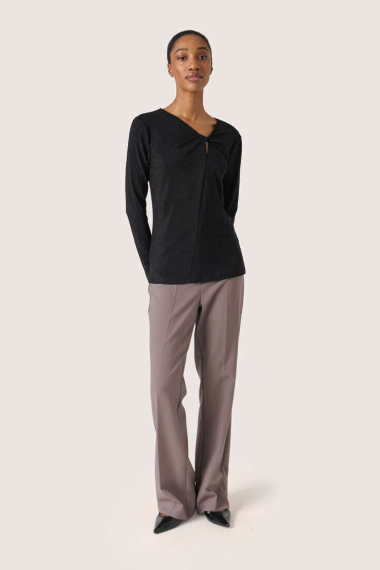 SOAKED IN LUXURY CHANDAIL À NOEUD SKYLARA - NOIR