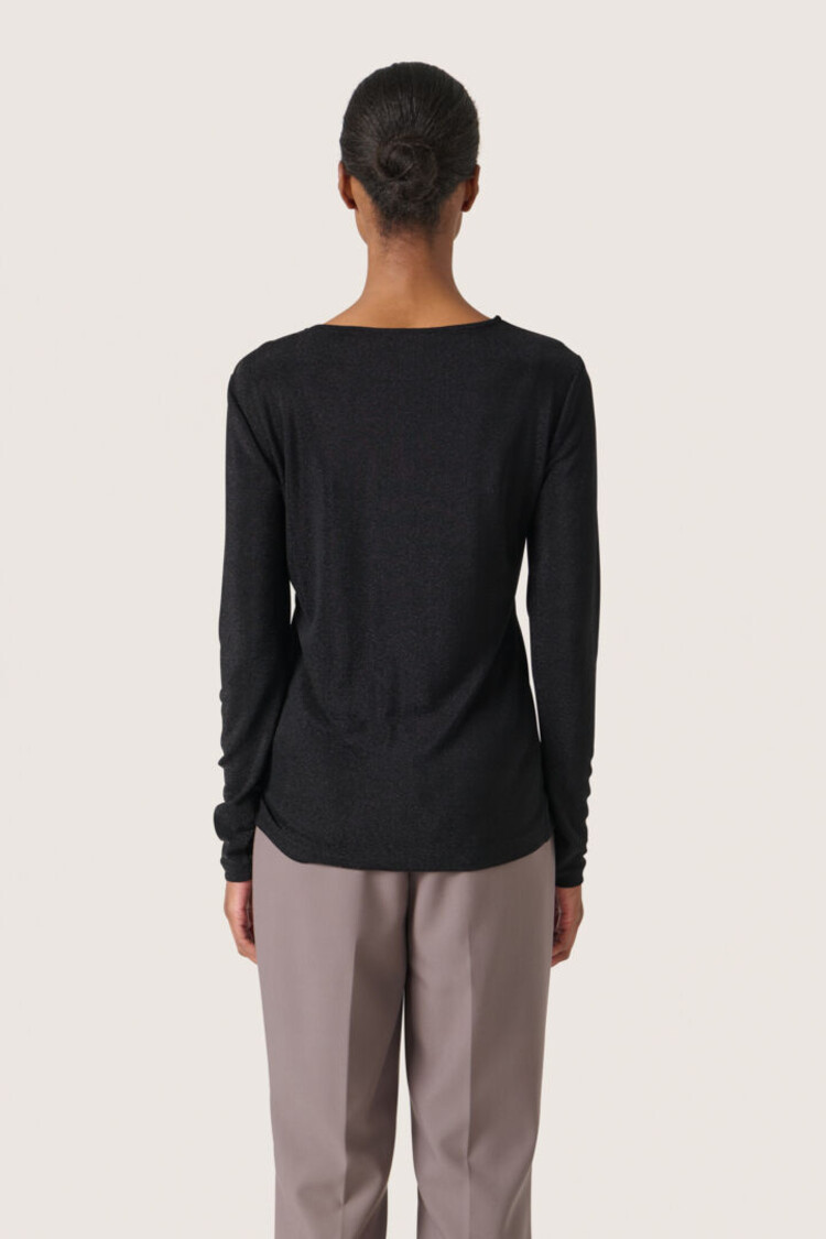 SOAKED IN LUXURY CHANDAIL À NOEUD SKYLARA - NOIR