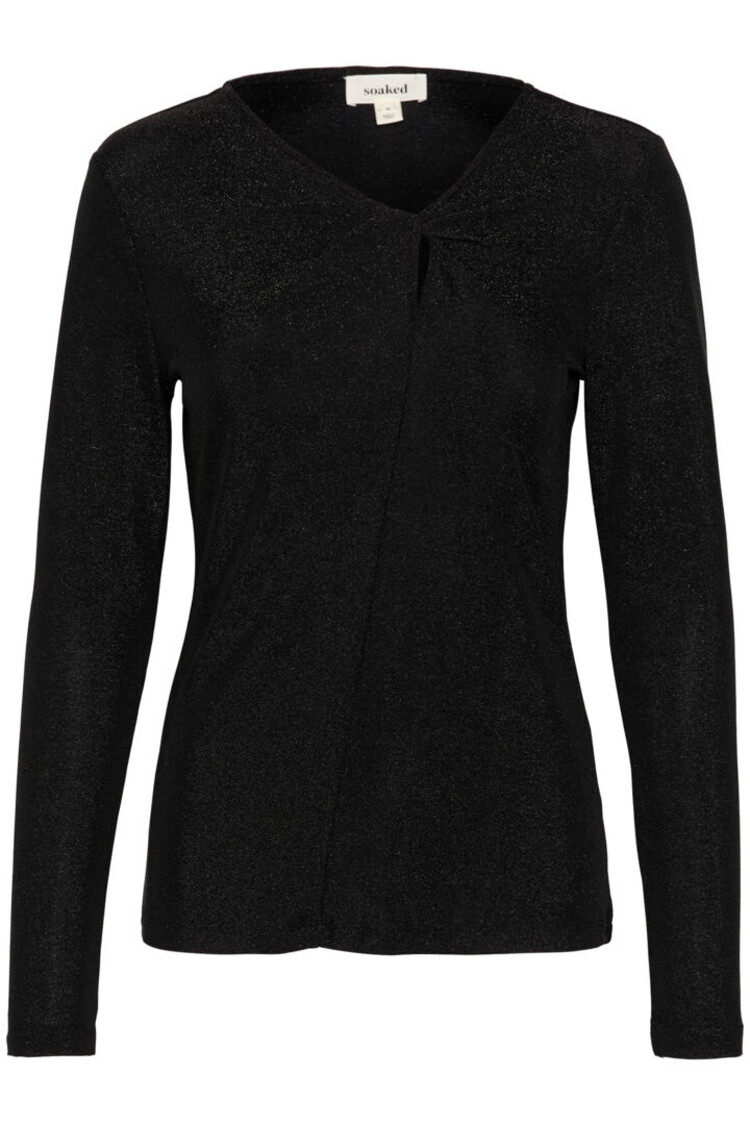 SOAKED IN LUXURY CHANDAIL À NOEUD SKYLARA - NOIR