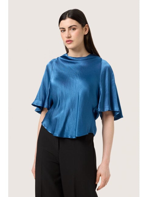 SOAKED IN LUXURY BLOUSE MILU KATHARINE - ENSIGN BLUE