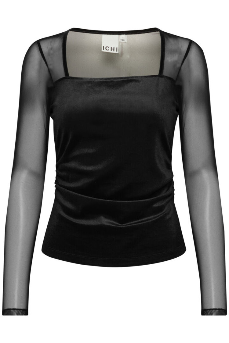 ICHI CHANDAIL MANCHE LONGUE NANA - BLACK