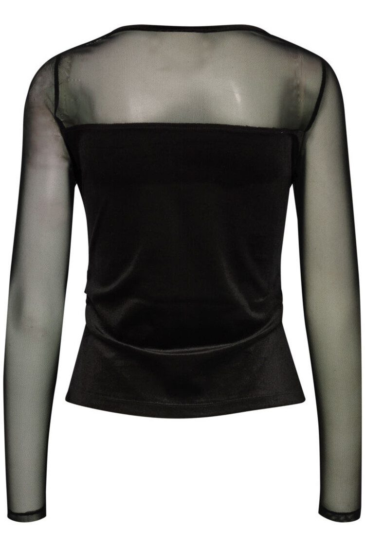 ICHI CHANDAIL MANCHE LONGUE NANA - BLACK