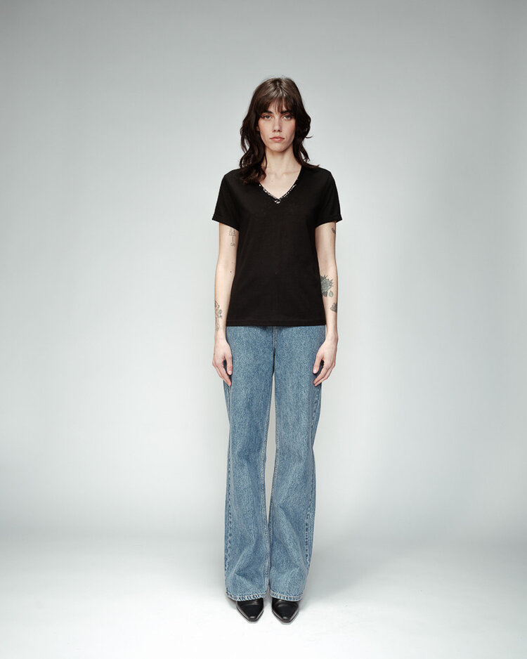 GRACE & MILA T-SHIRT ODELIE - NOIR