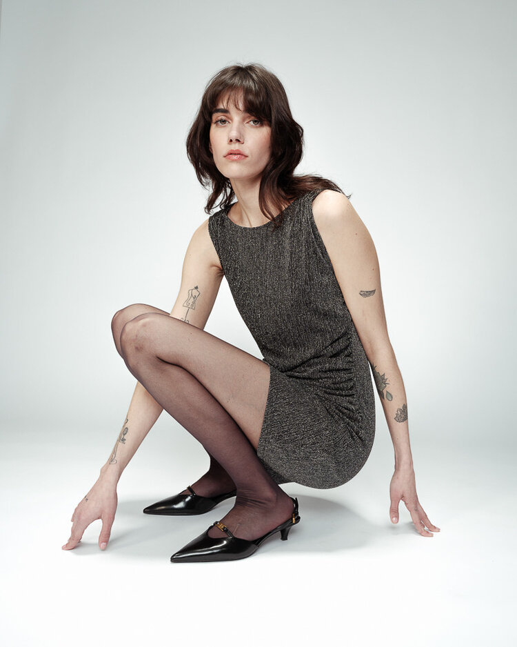 GRACE & MILA ROBE ORELIA - ARGENT