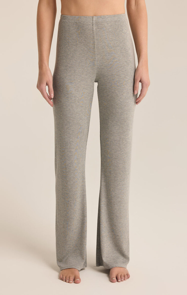 Z SUPPLY PANTALON TERRACE RIB - CLASSIC HEATHER GREY