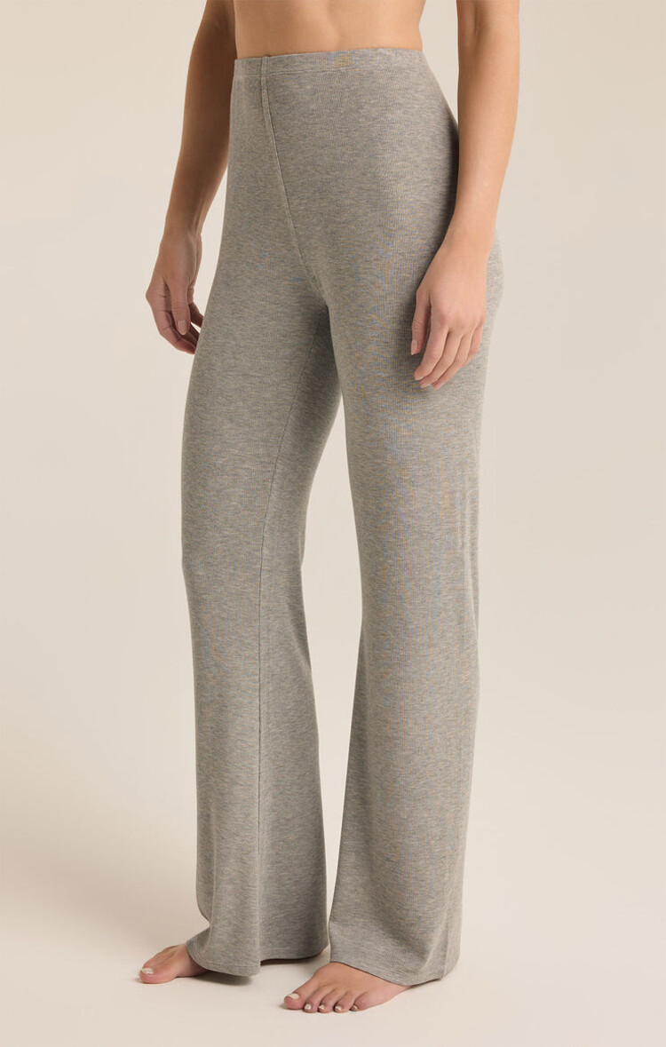 Z SUPPLY PANTALON TERRACE RIB - CLASSIC HEATHER GREY