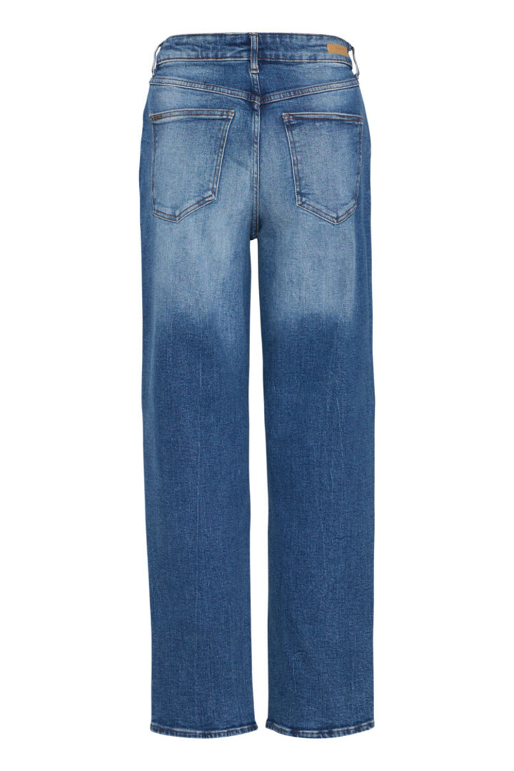 B.YOUNG MOM JEANS LOETTA - MID BLUE DENIM