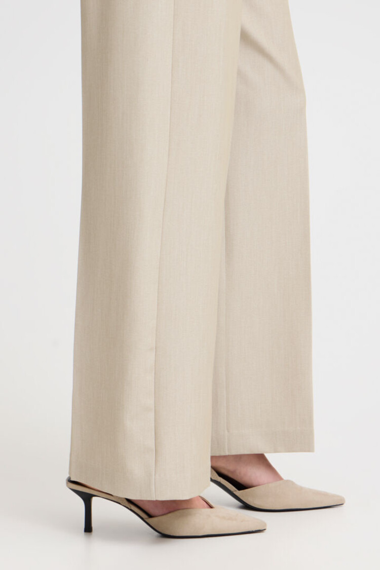 B.YOUNG PANTALON DANTA WIDE - HUMUS MELANGE