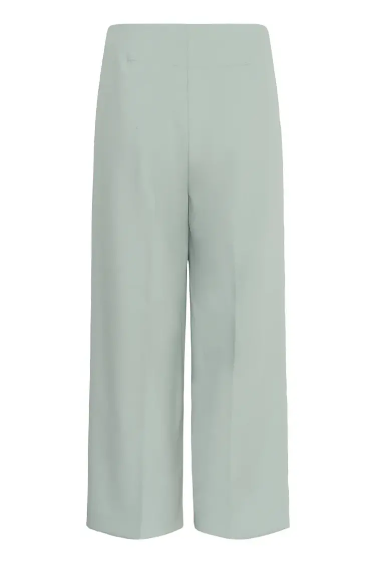 SOAKED IN LUXURY PANTALON CORINNE WIDE - BLEU/ARGENT