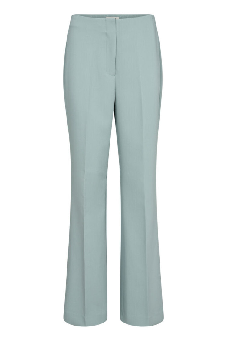 SOAKED IN LUXURY PANTALON CORINNE - BLEU/ARGENT