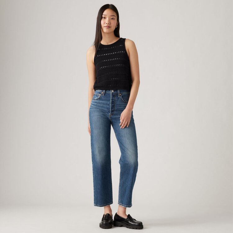 LEVI'S JEANS RIBCAGE DROIT - ON MY HONOR ( DRAK WASH )