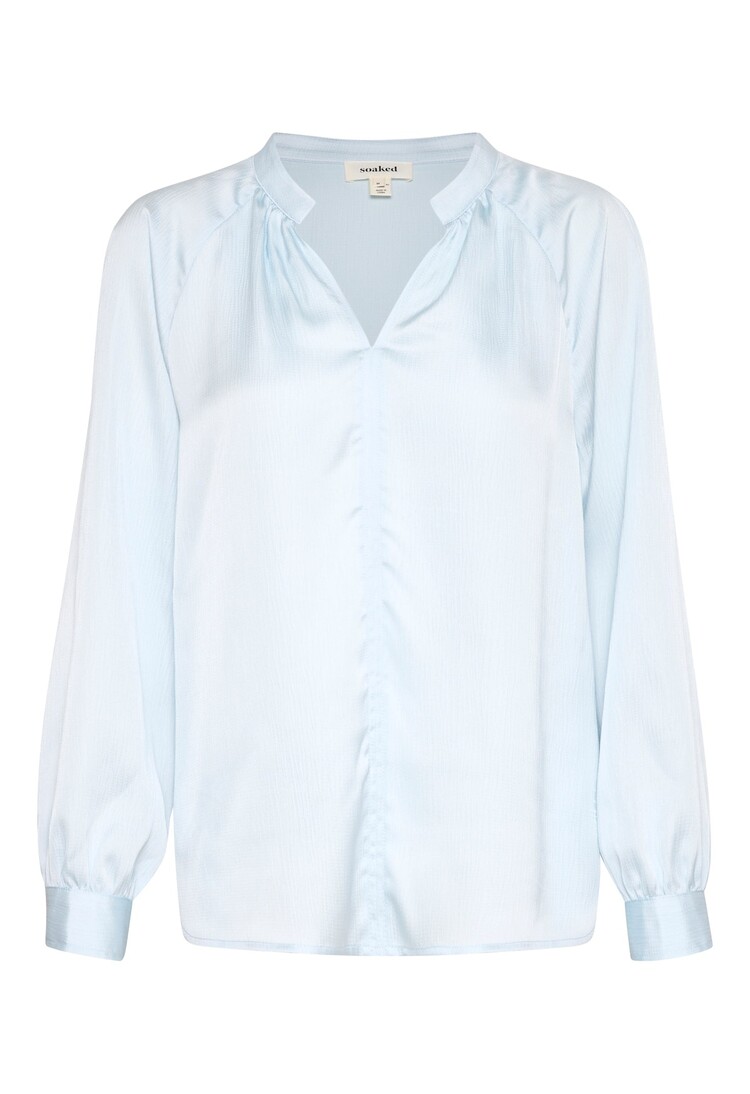SOAKED IN LUXURY BLOUSE IOANA MANCHE LONGUE - BRISE DE NANTUCKET