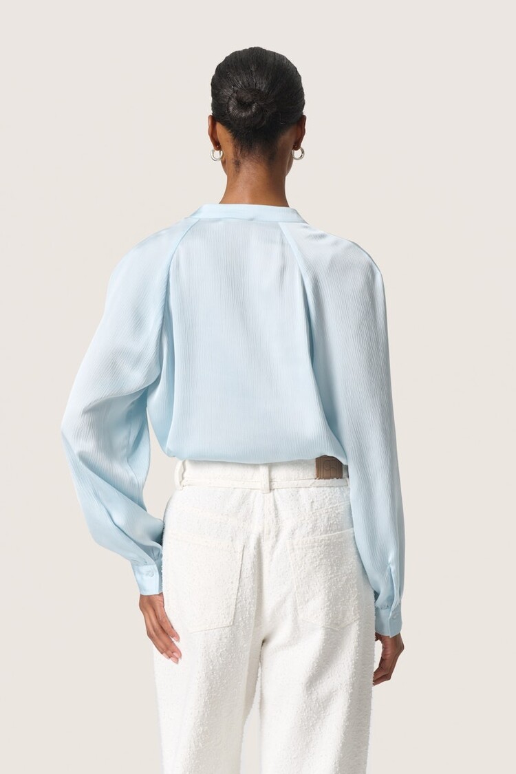 SOAKED IN LUXURY BLOUSE IOANA MANCHE LONGUE - BRISE DE NANTUCKET