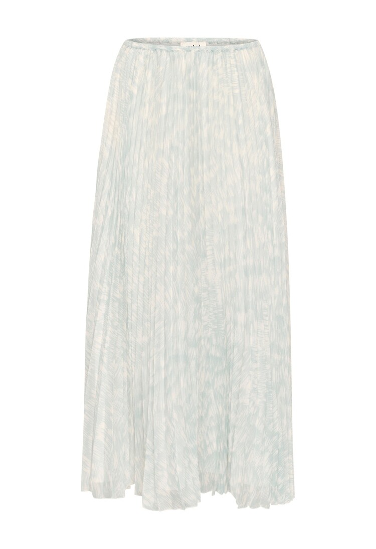 SOAKED IN LUXURY JUPE PLISSÉE MARTA EVELINA - SILVER BLUE STROKE