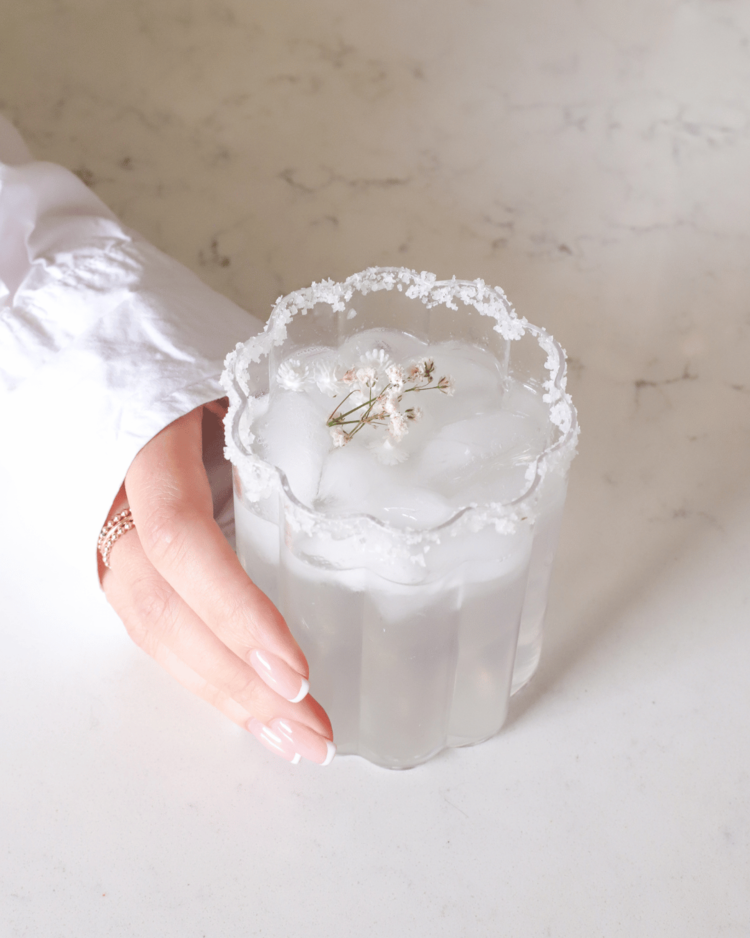 MOI D'ABORD VERRE FLEUR