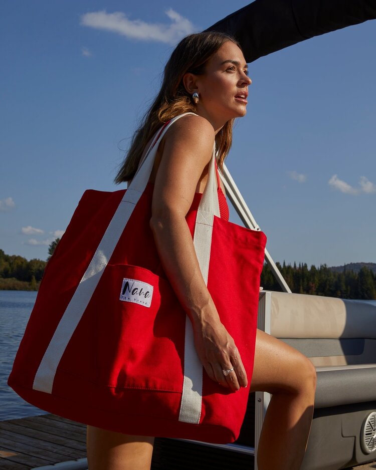 NANA THE BRAND SAC OVERSIZE SANDY -  ROUGE