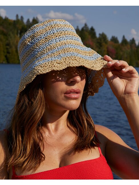 NANA THE BRAND CHAPEAU LOLA - RAYURES BLEUES