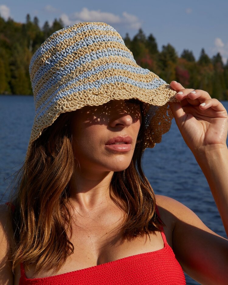 NANA THE BRAND CHAPEAU LOLA - RAYURES BLEUES