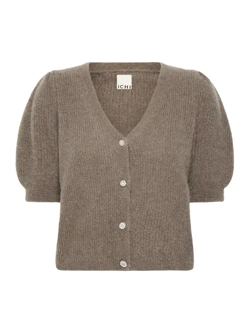 ICHI CARDIGAN ARIA - TAUPE GREY