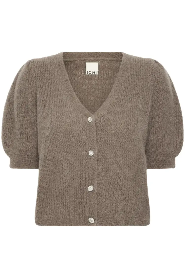 ICHI CARDIGAN ARIA - TAUPE GREY