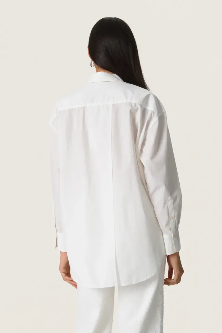 SOAKED IN LUXURY CHEMISE JANIE - BROKEN WHITE