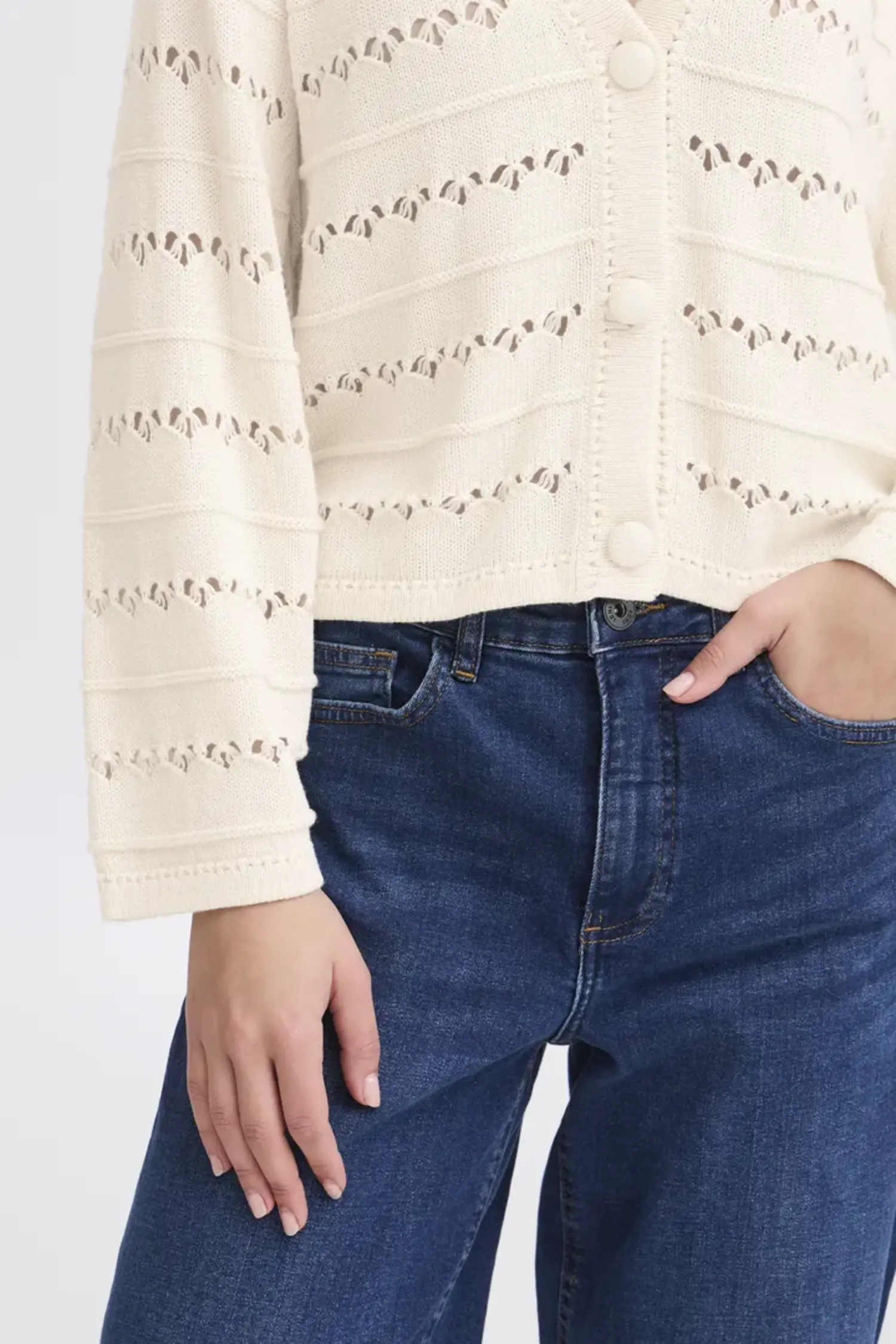 売れ筋商品|||イチ ニット&セーター レディース アウター IHLALUHA - Cardigan - birch CARDIGAN LALUHA - BIRCH - Boutique La Penderie