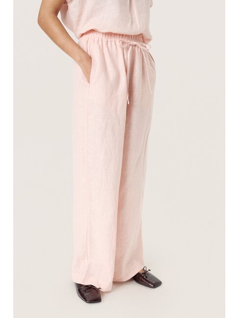 SOAKED IN LUXURY PANTALON CELIAN - PEACH WHIP