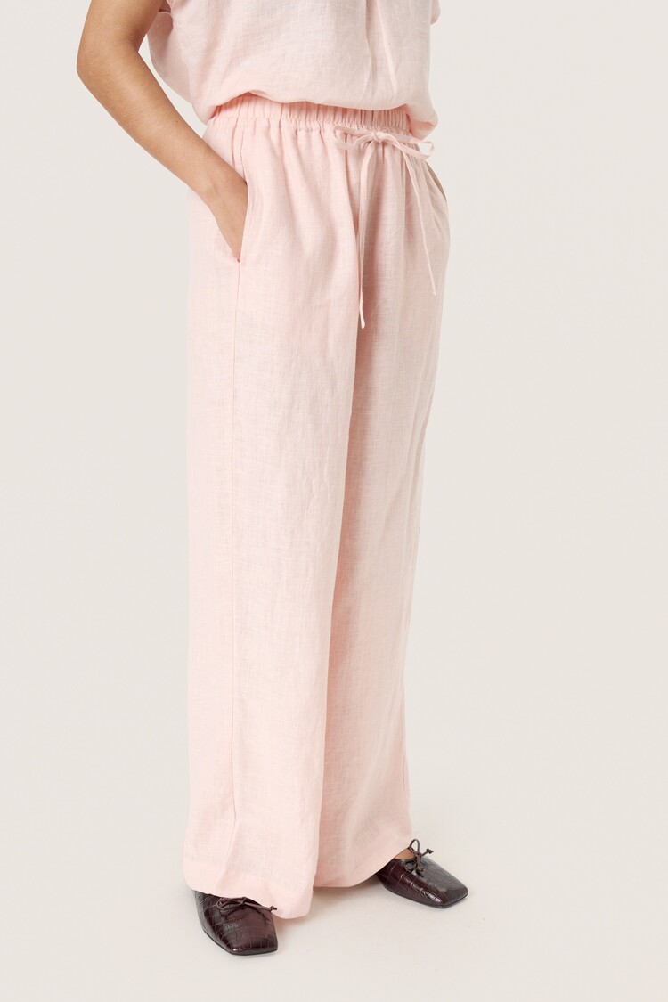 SOAKED IN LUXURY PANTALON CELIAN - PEACH WHIP