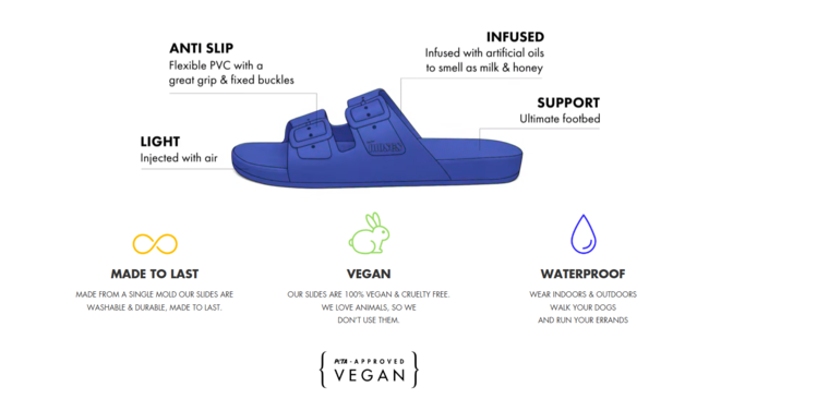 FREEDOM MOSES SANDALES SLIPPER - BLANC