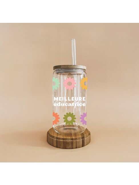 MÕMY VERRE - MEILLEURE ÉDUCATRICE FLEURS MULTI