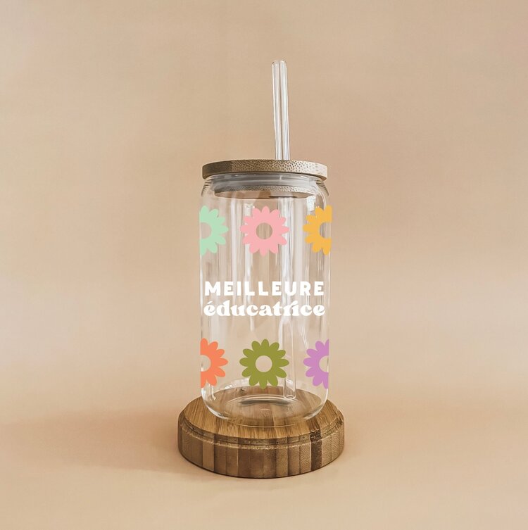 MÕMY VERRE - MEILLEURE ÉDUCATRICE FLEURS MULTI