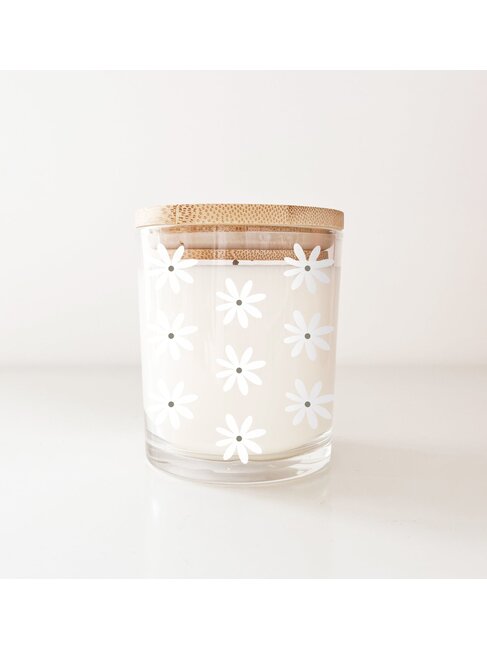 MÕMY BOUGIE 8 OZ MANGUE PAPAYE - FLEURS GIVRÉES