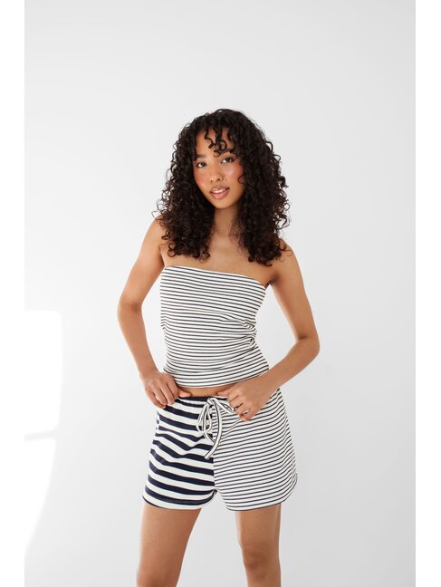 DAILYSTORY SHORT ALEXIA - BLEU & BLANC