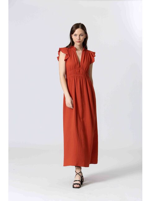 THE KORNER ROBE COTON - ROUGE