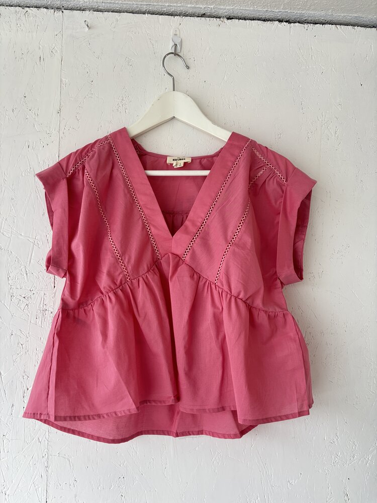 THE KORNER BLOUSE DETAILLÉE - ROSE