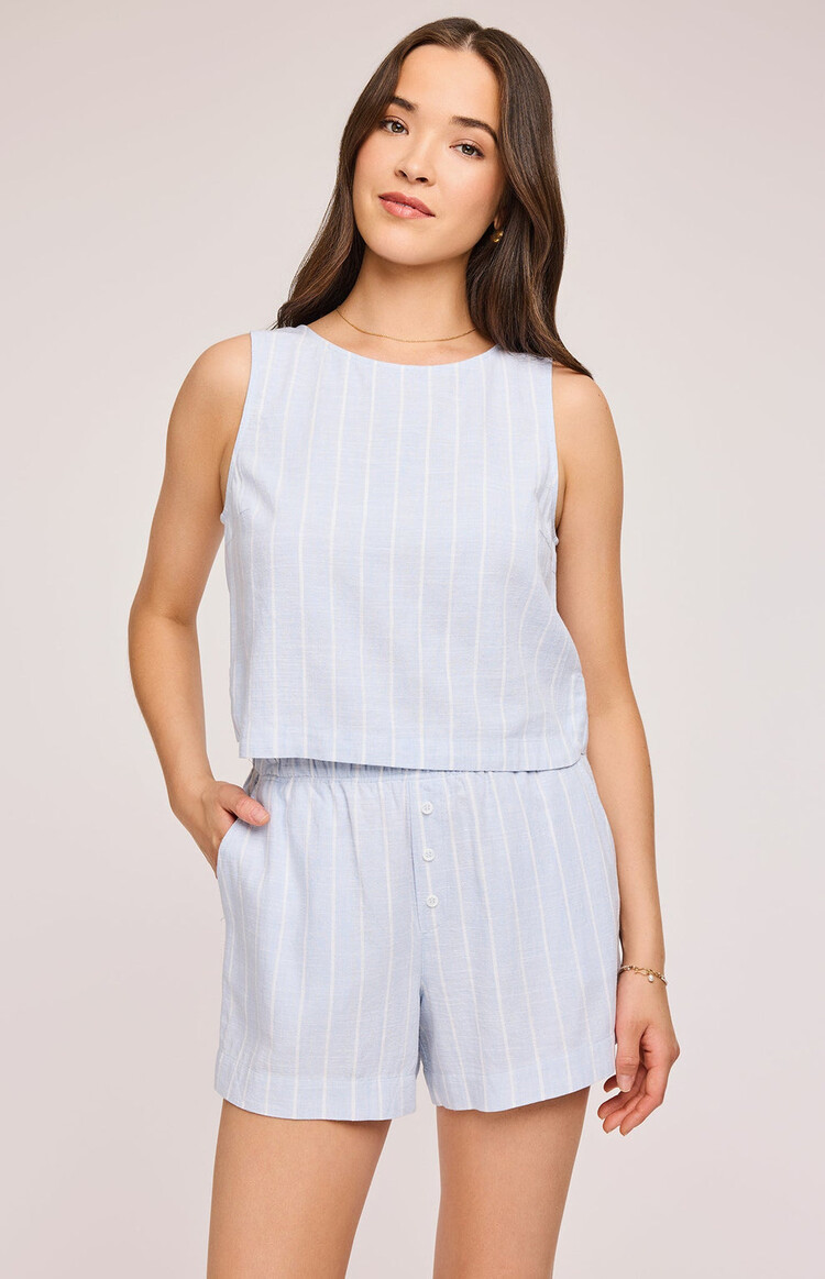 GENTLE FAWN SHORT LIN AMALFI - SKY STRIPE