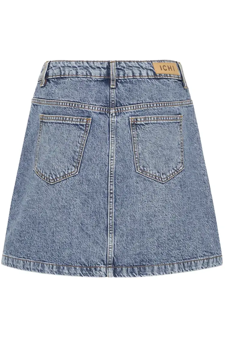 ICHI JUPE DENIM HAVENY - MEDIUM BLUE STONE WASHED