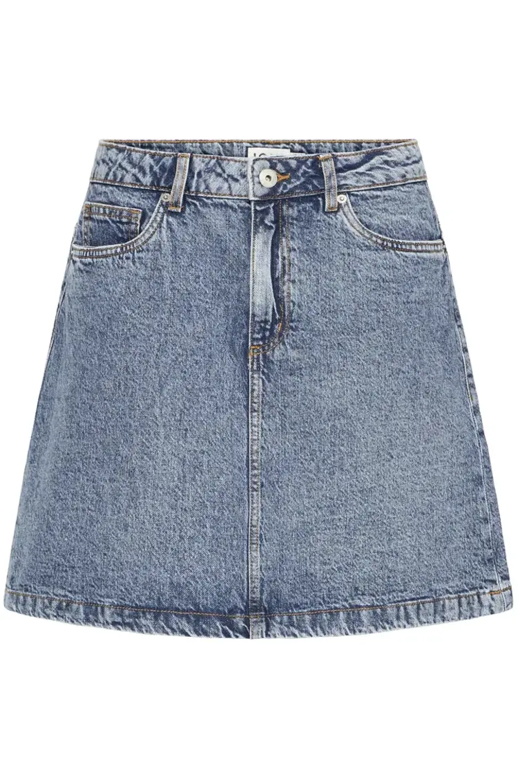 ICHI JUPE DENIM HAVENY - MEDIUM BLUE STONE WASHED