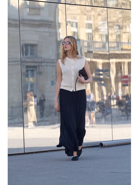 SOAKED IN LUXURY JUPE ELONOR - NOIR