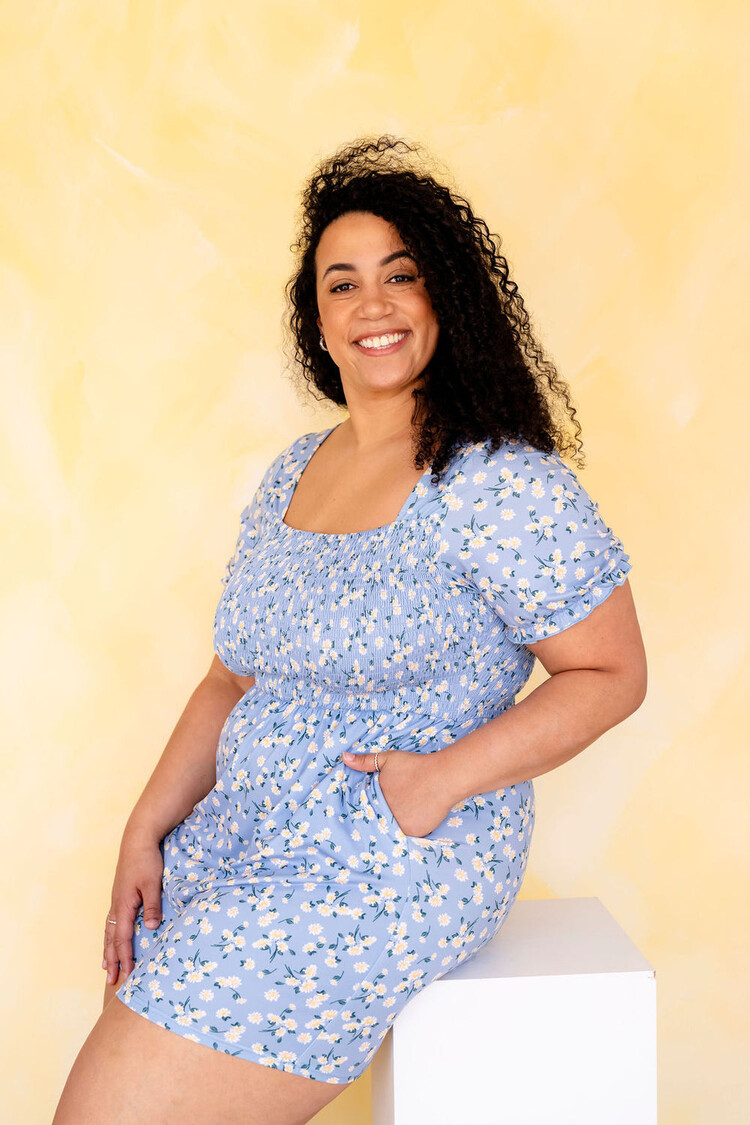 ROSE MATERNITÉ ROMPER - SUNLIGHT BLOOM