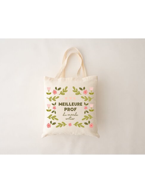 MÕMY SAC RÉUTILISABLE - MEILLEURE PROF DU MONDE ENTIER