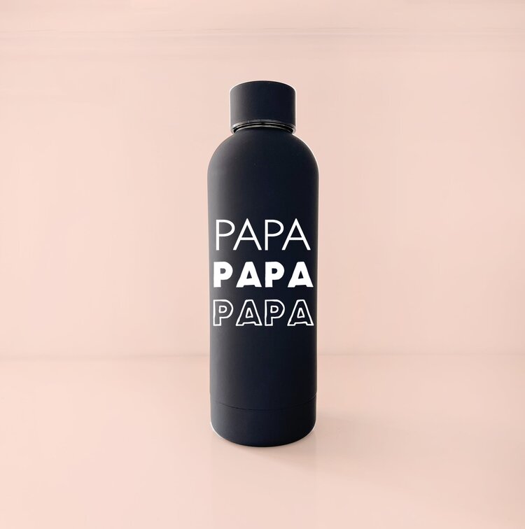 MÕMY BOUTEILLE 17OZ - PAPA PAPA PAPA ( NOIR )