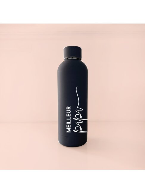 MÕMY BOUTEILLE 17OZ - MEILLEUR PAPA ( NOIR )