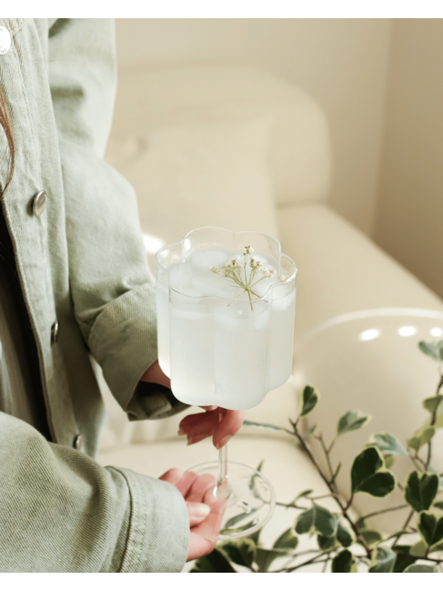 MOI D'ABORD VERRE À VIN - FLEUR