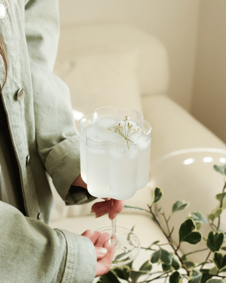 MOI D'ABORD VERRE À VIN - FLEUR