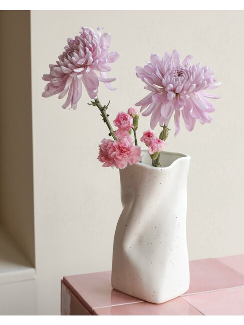 MOI D'ABORD VASE IRRÉGULIER MOUCHETÉ