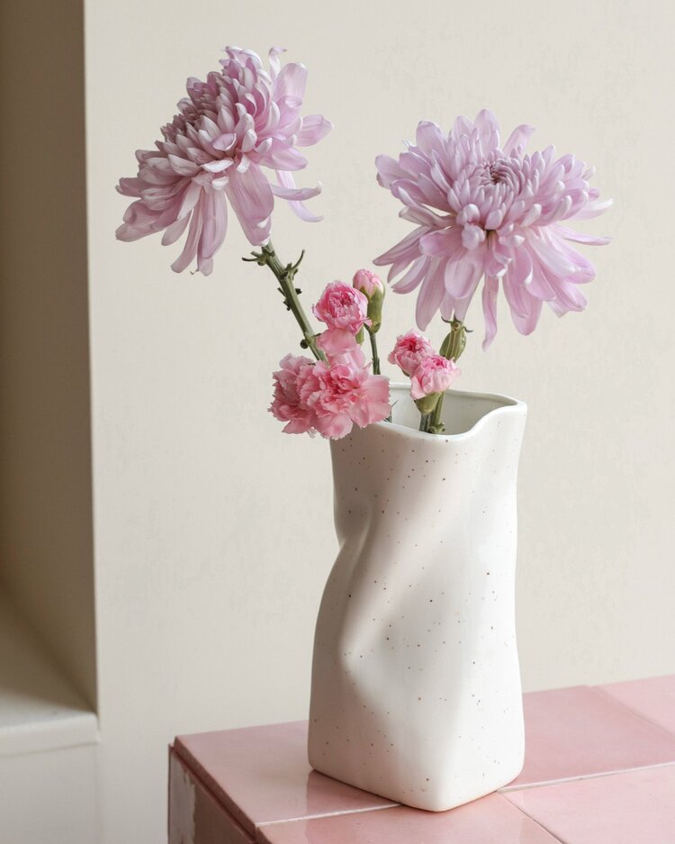 MOI D'ABORD VASE IRRÉGULIER MOUCHETÉ