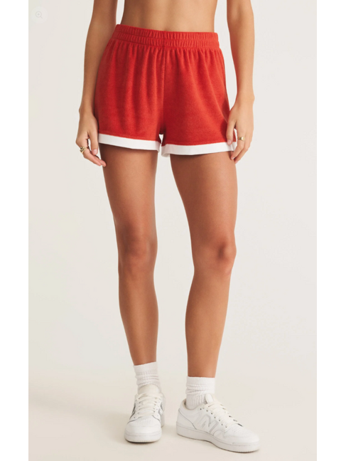 Z SUPPLY SHORT SOYER TERRY - CABANA RED