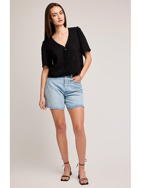 GENTLE FAWN BLOUSE JESSA - NOIR